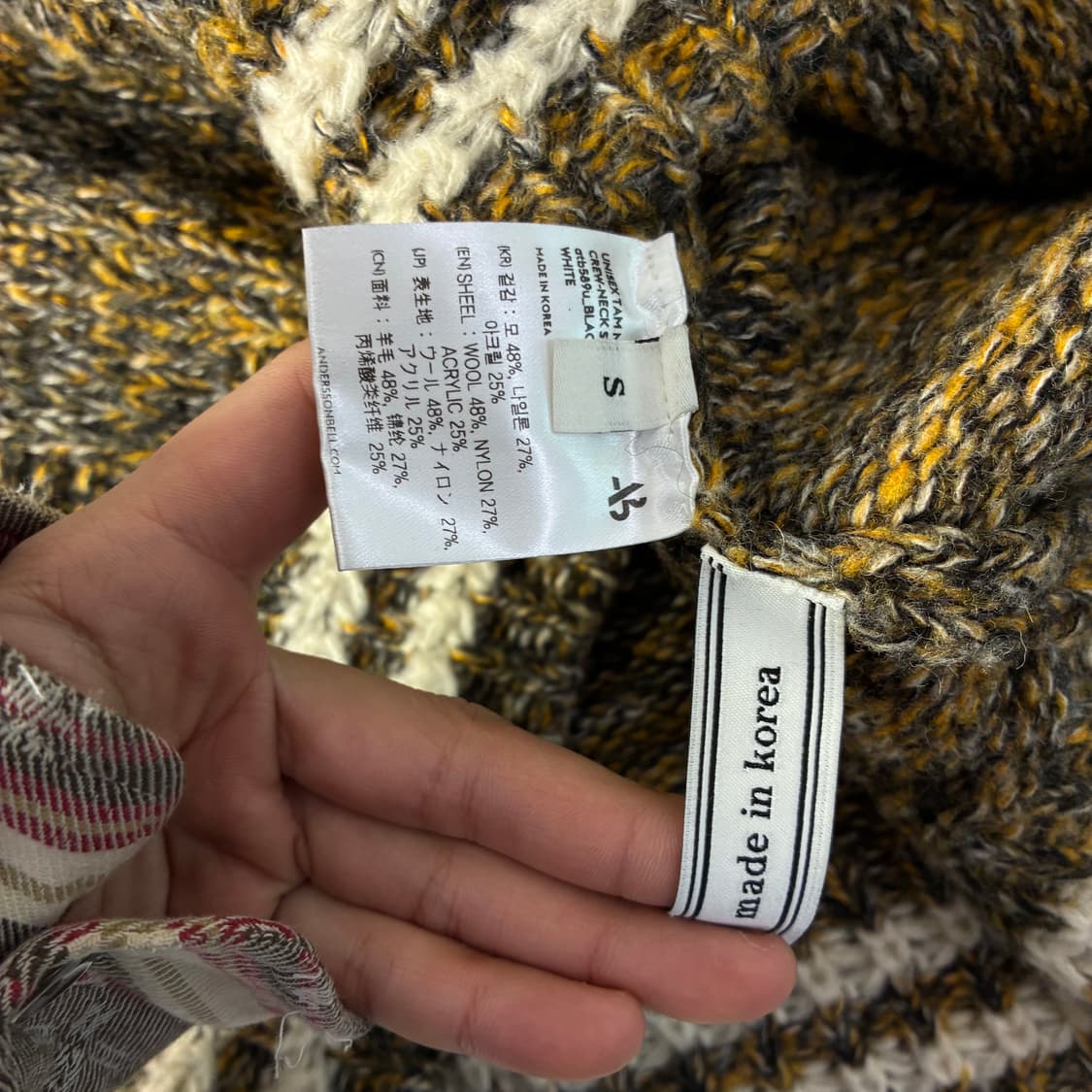 Andersson bell  앤더슨벨 탐 멜란지 크루넥 스웨터   상품이미지6