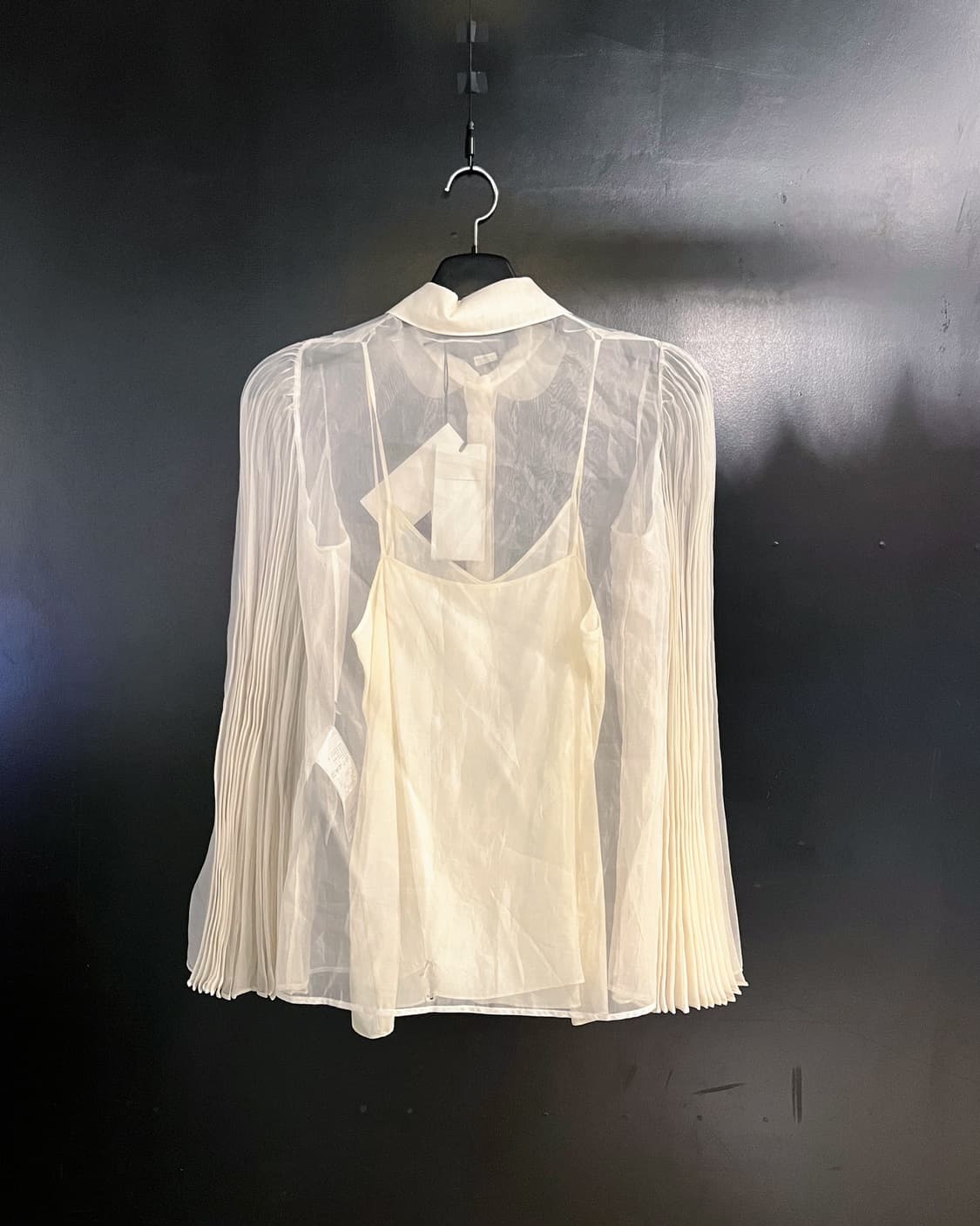 구찌 플리츠 슬리브 화이트 셔츠 상품이미지2