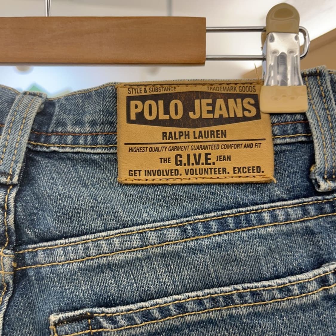 폴로 랄프로렌 올드스쿨 캐주얼 빈티지 워싱 데님팬츠 27인치 C09327 상품이미지4