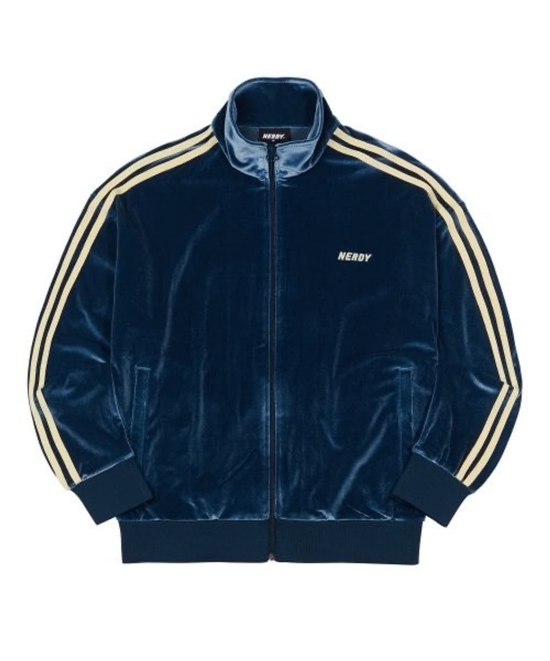 널디 벨벳 트랙 탑 네이비 M 상품이미지1