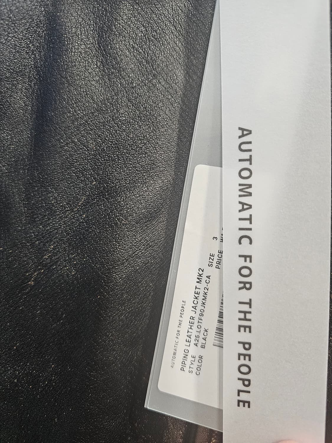 [3] 오토매틱포더피플 파이핑레더 자켓 MK2 PIPING LEATHER 상품이미지3