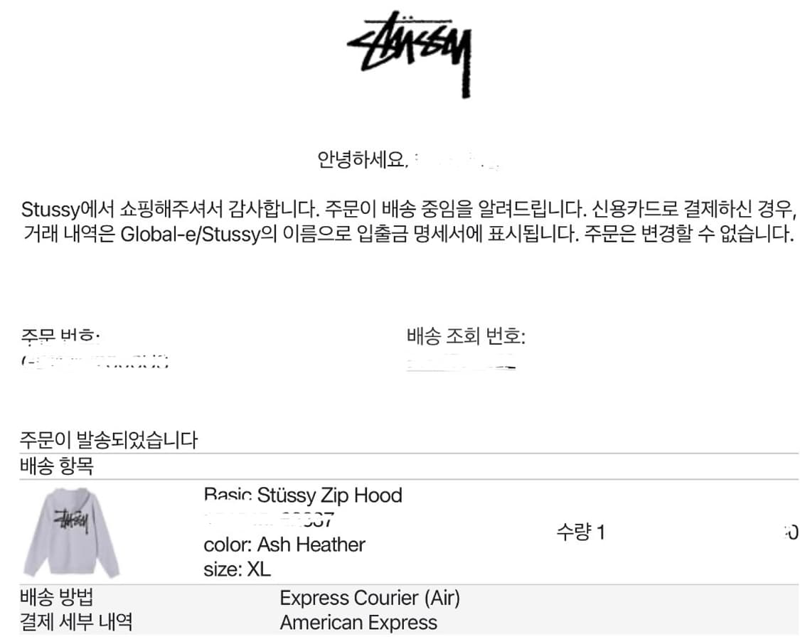 스투시 기모 후드집업 XL 그레이 상품이미지6