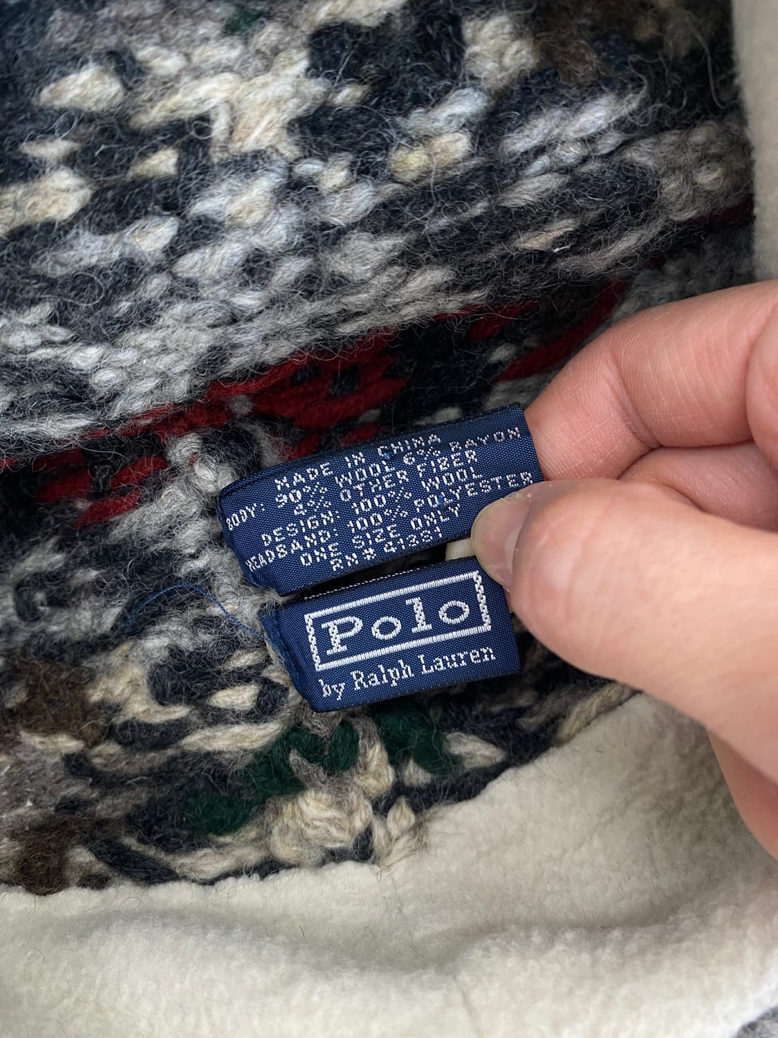 폴로 랄프로렌 노르딕 니트 비니 상품이미지6