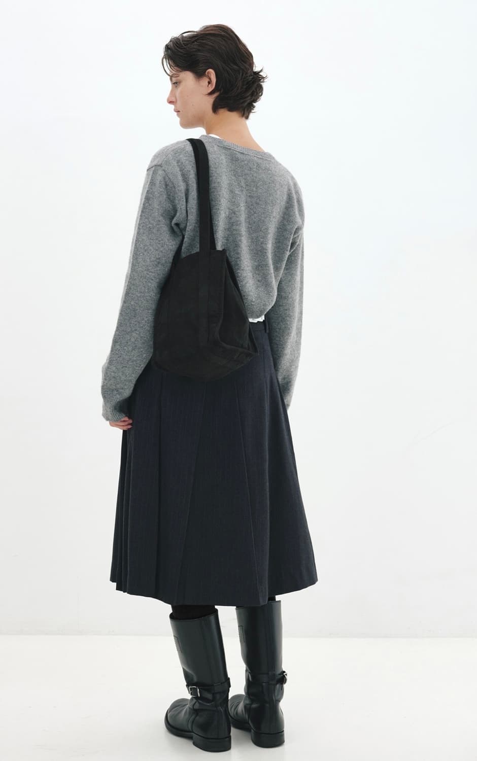 Aieul 아이엘 Tapered Skirt_navy stripe 36 상품이미지3