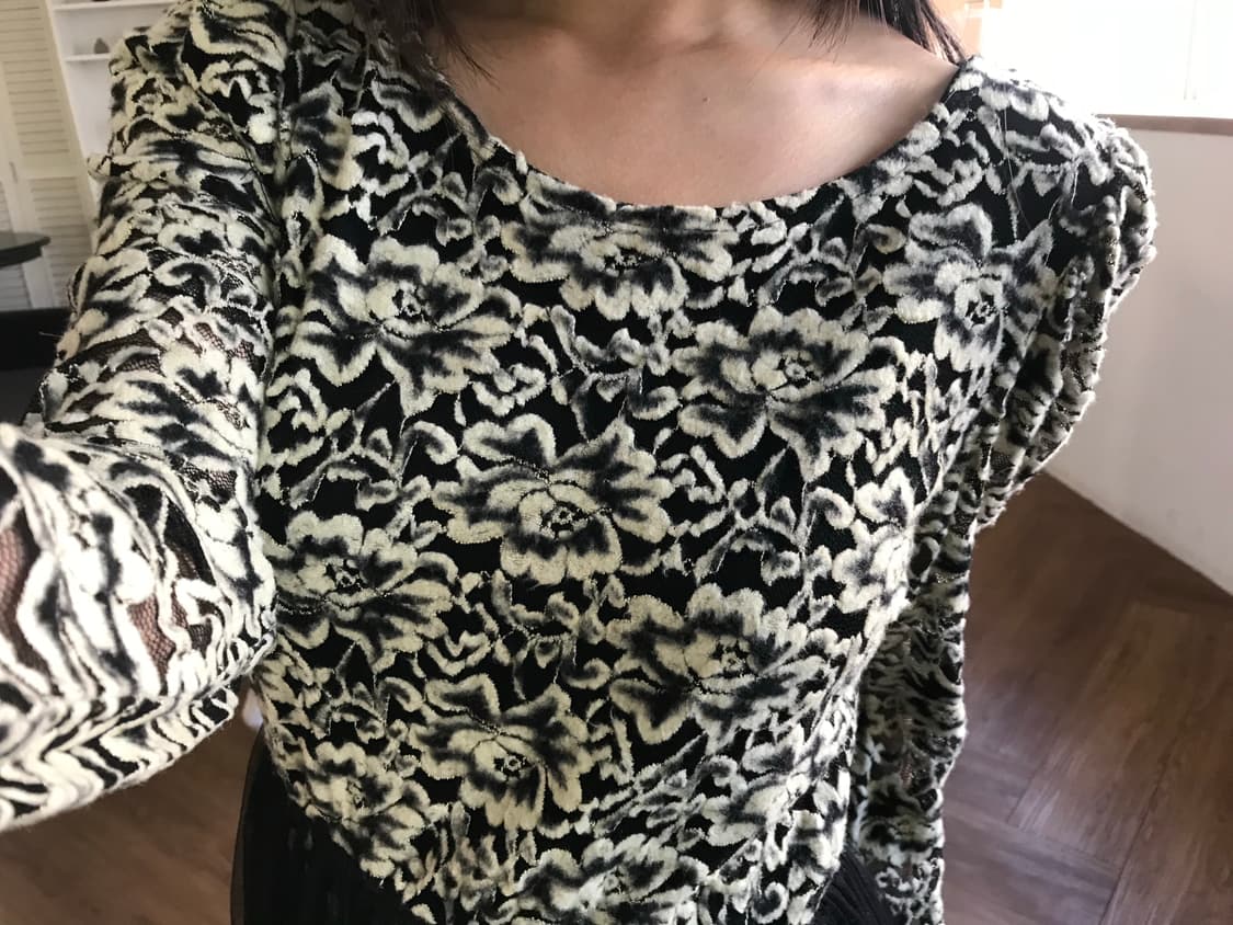 vintage pattern lace one-piece 상품이미지4