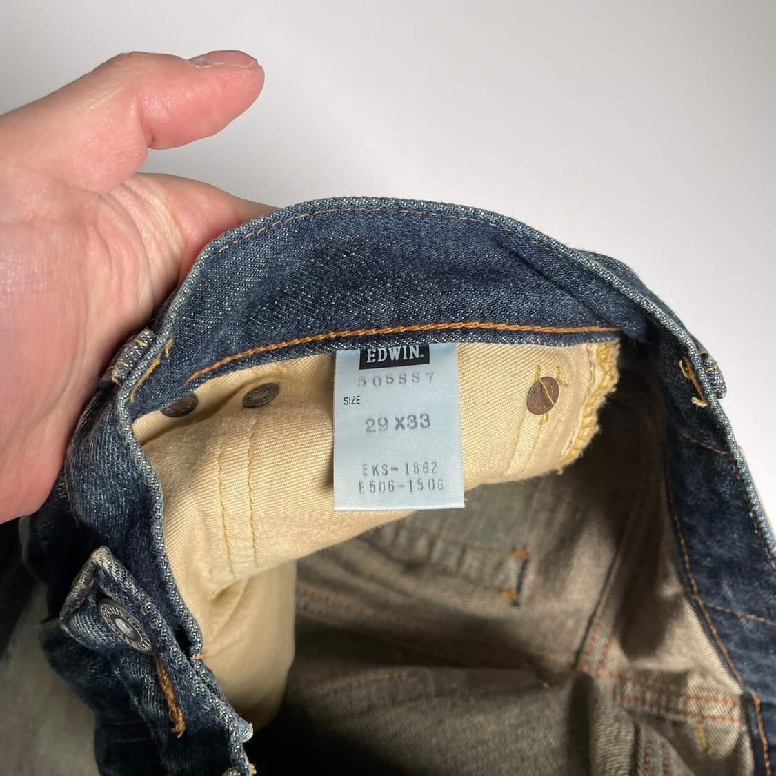 Edwin 브라운 코듀로이&데님 팬츠 상품이미지8