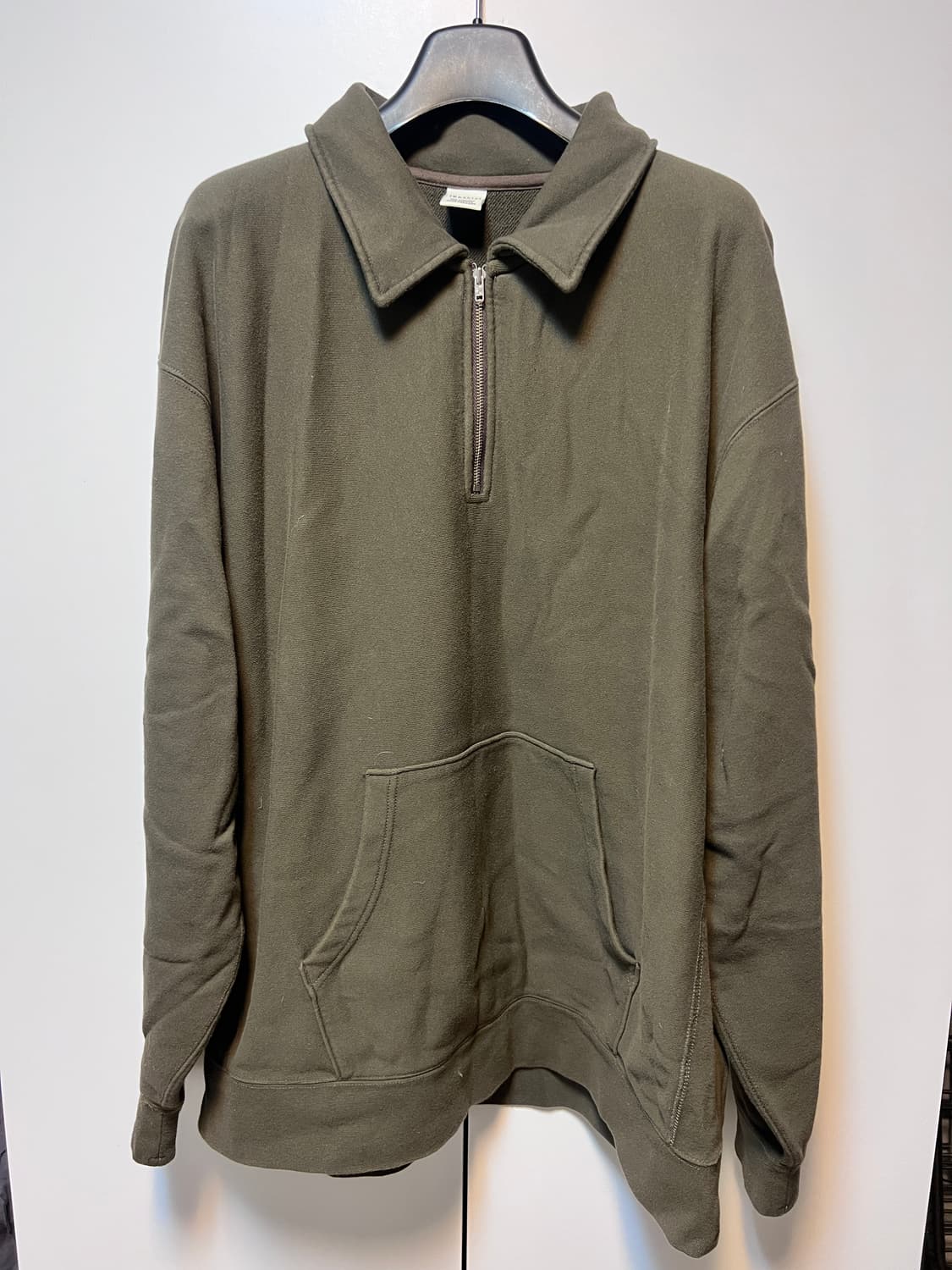 카키스 쿼터 집업 풀오버 브라운 상품이미지2