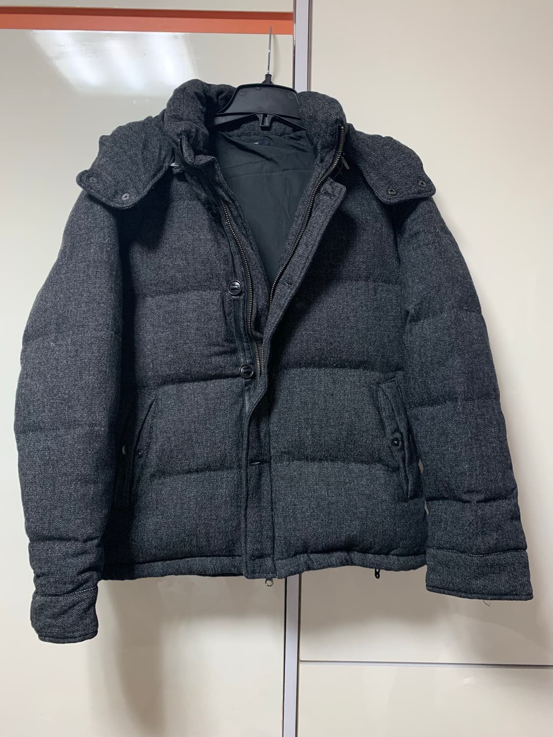 Urban research doors 울 그레이 패딩 자켓 상품이미지1