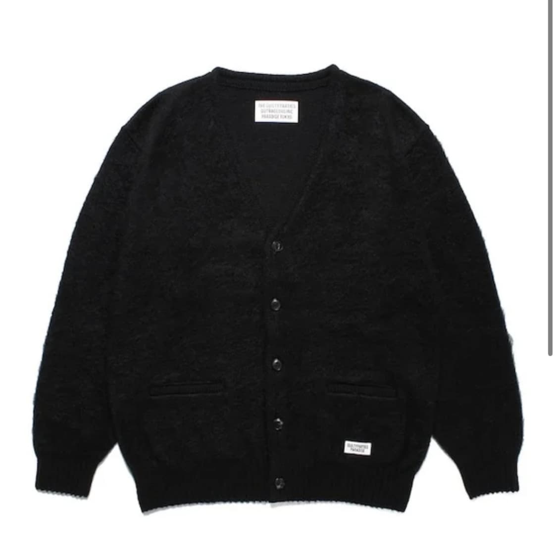[M] 22FW 와코마리아 모헤어 가디건 블랙 상품이미지1