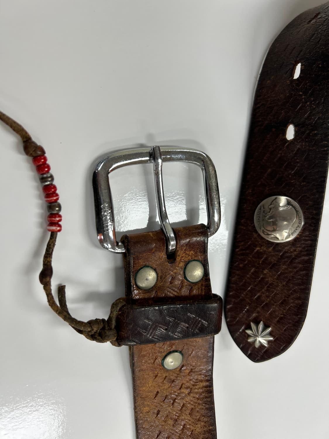 VISVIM 올드비즈빔 콘초 커스텀 가죽 벨트 상품이미지1