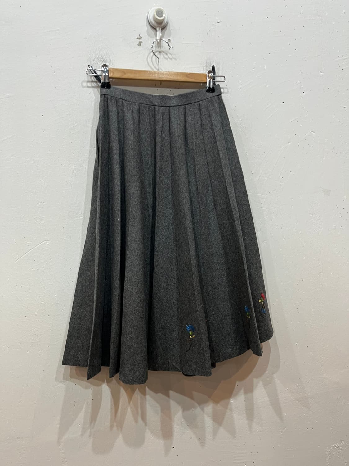 JACQUES ESTEREL 자수 울 스커트 Made in JAPAN  상품이미지6