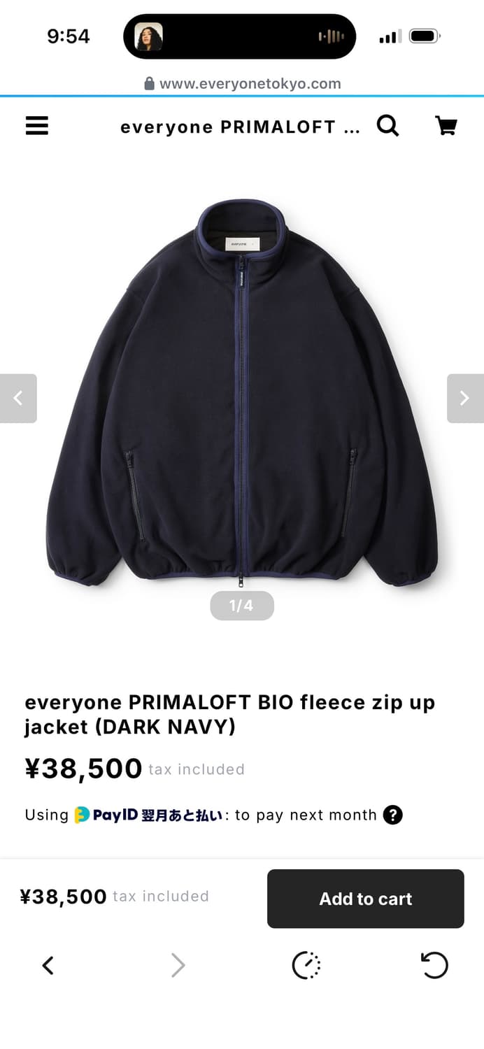 everyone tokyo fleece zip up jacket 상품이미지1