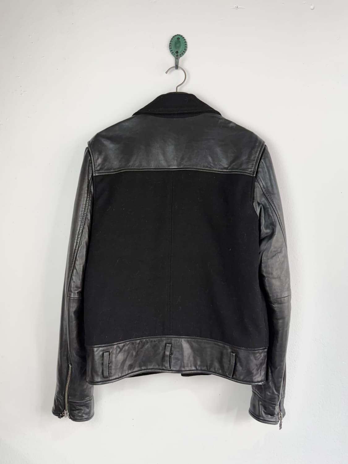 존 갈리아노 울+레더 라이더 자켓 상품이미지4