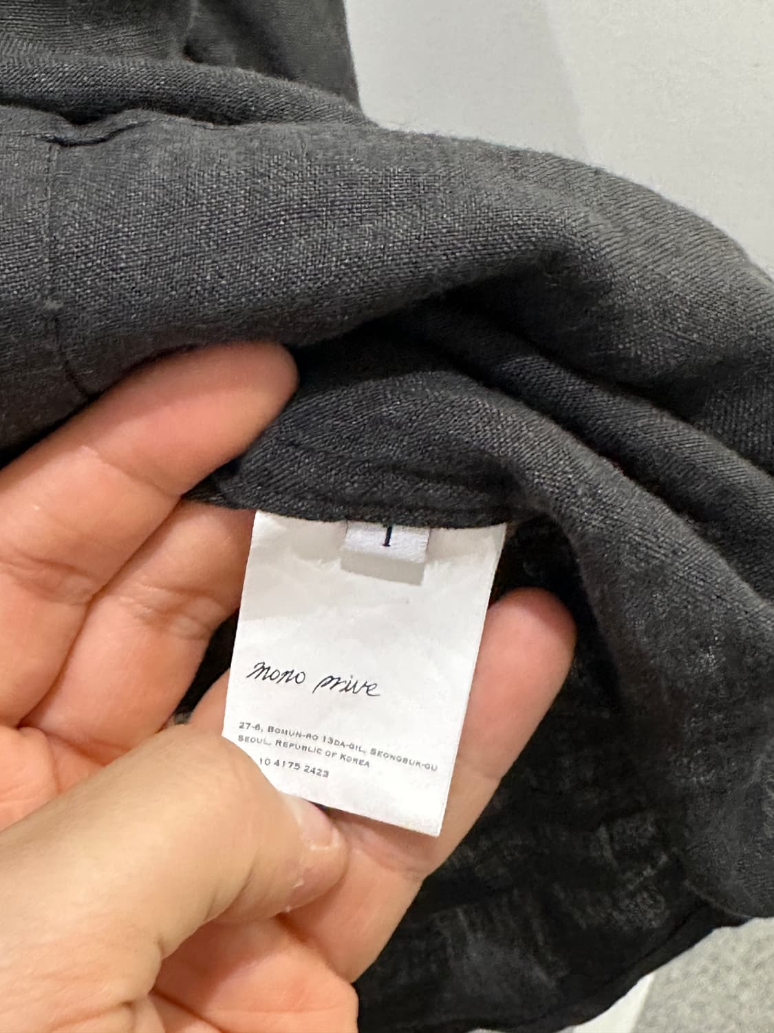 모노프리베 Textured Linen Work Shirt 2 상품이미지5
