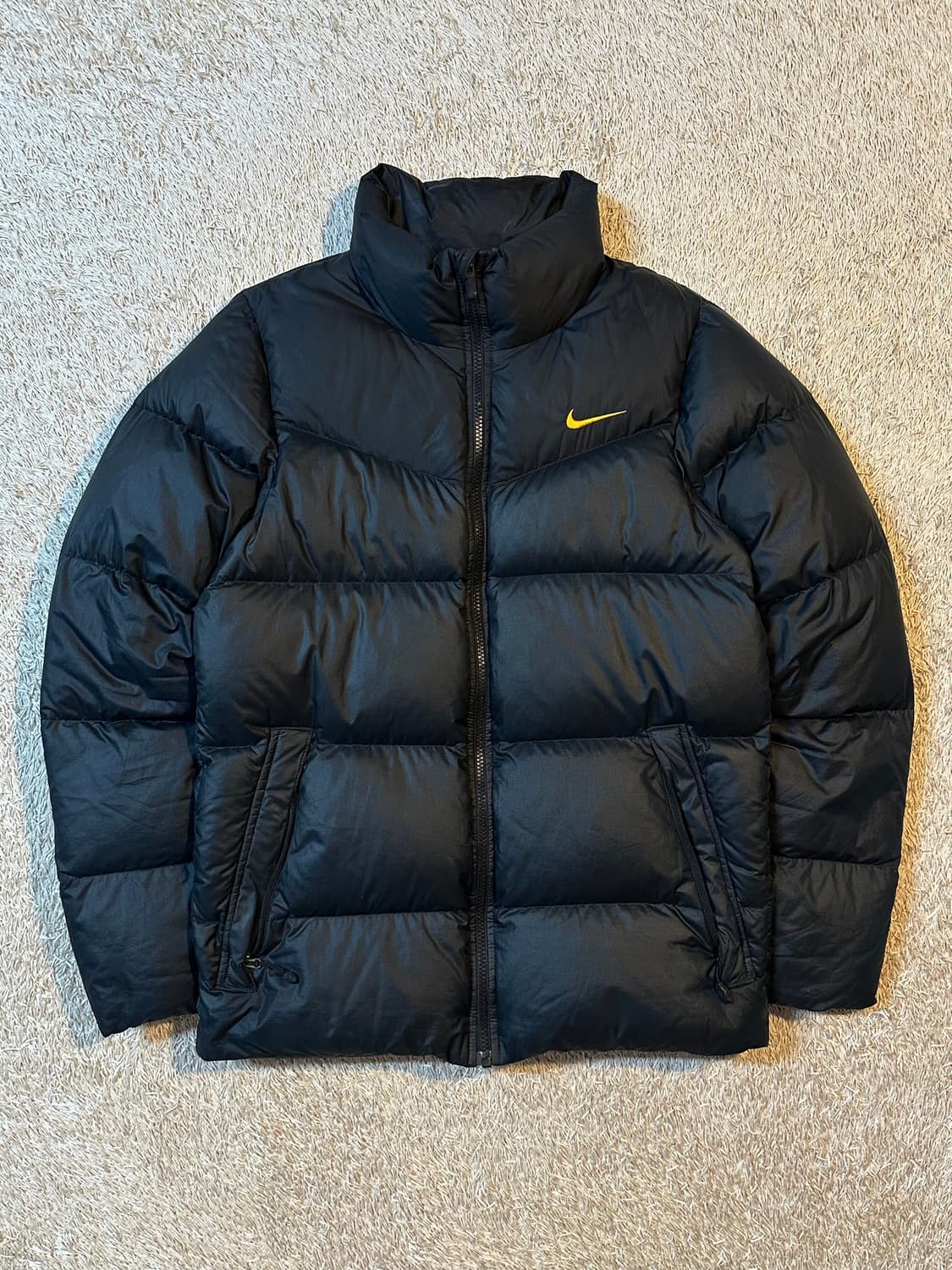 나이키 유벤투스 소매로고 푸퍼 패딩 블랙 상품이미지1