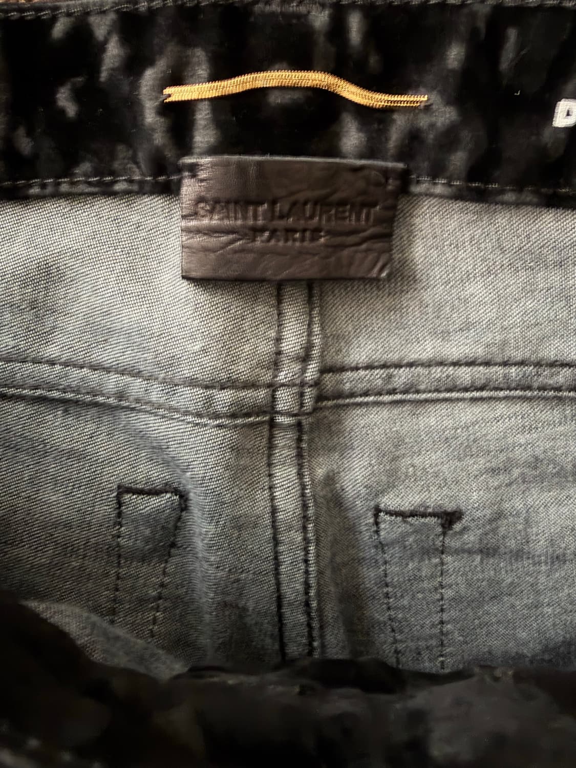 생로랑 레오파드 벨벳 스키니진 상품이미지4