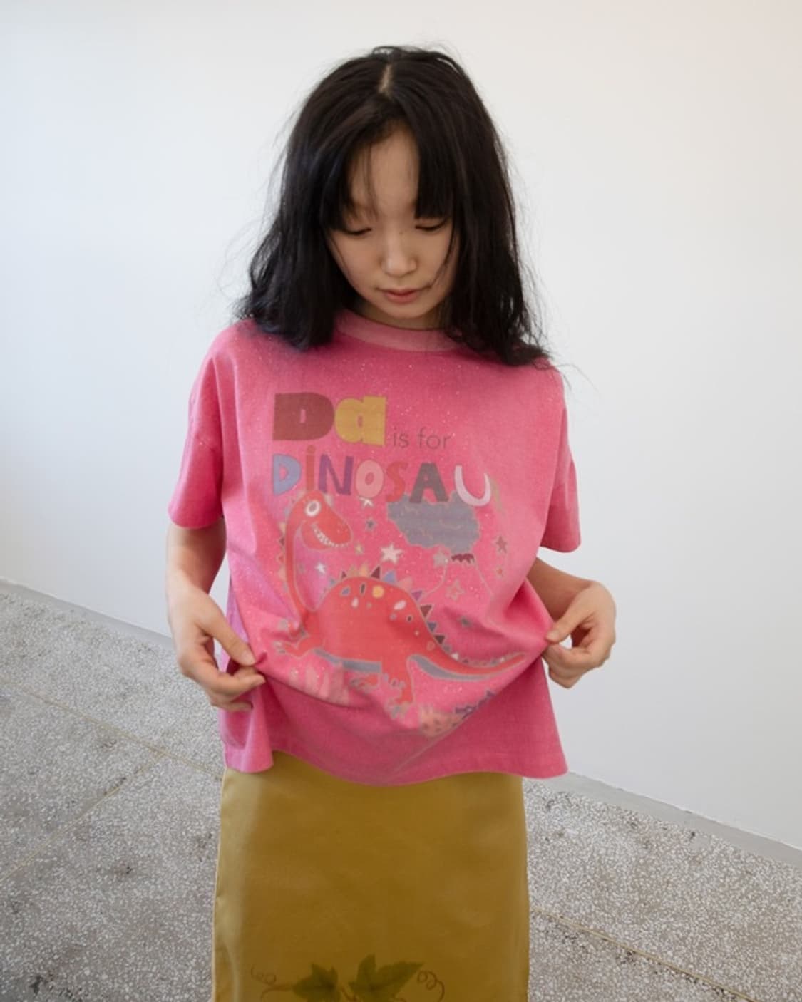 더디 DD TOP (GLITTER) 다이노소어 티셔츠 M 상품이미지1