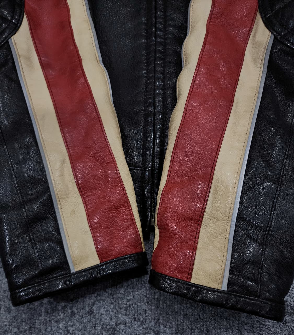 EXR 램스킨 산양가죽 사이드라인 레이싱 자켓 레더 자켓 100 상품이미지6