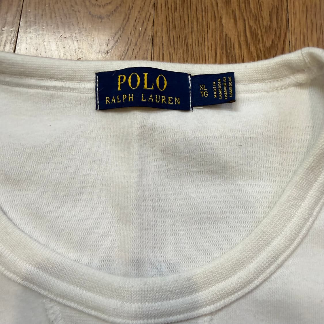 폴로 랄프로렌 베이직 화이트 스웻셔츠 상품이미지2