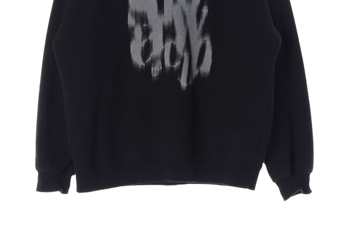 슬로우 애시드 블랙 그래픽 스 맨투맨 M 상품이미지4