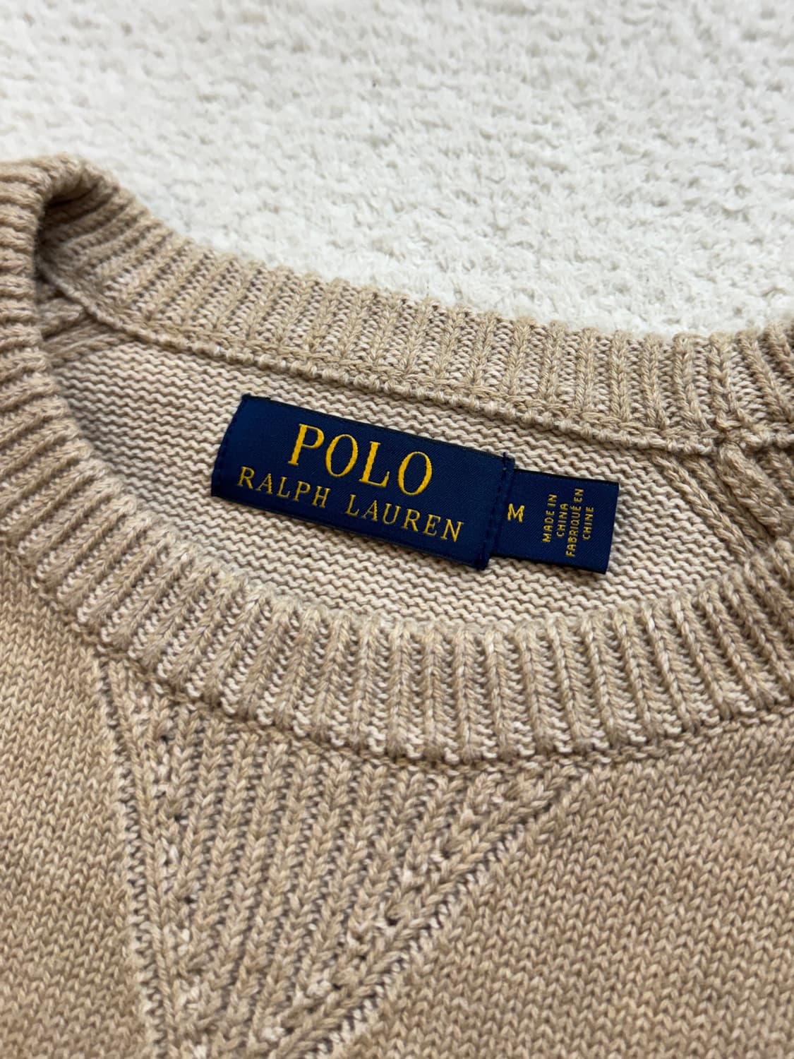 폴로 오트밀 레글런 니트 맨투맨 상품이미지4