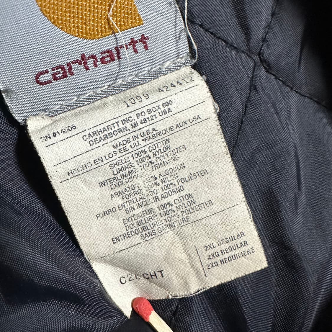 90s Carhartt C26 CHT Arctic 자켓 상품이미지3