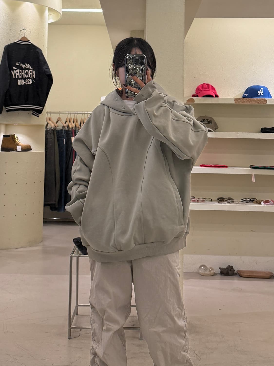 그레일즈 빅포켓 헤비스웻 후드티 U1371 상품이미지1