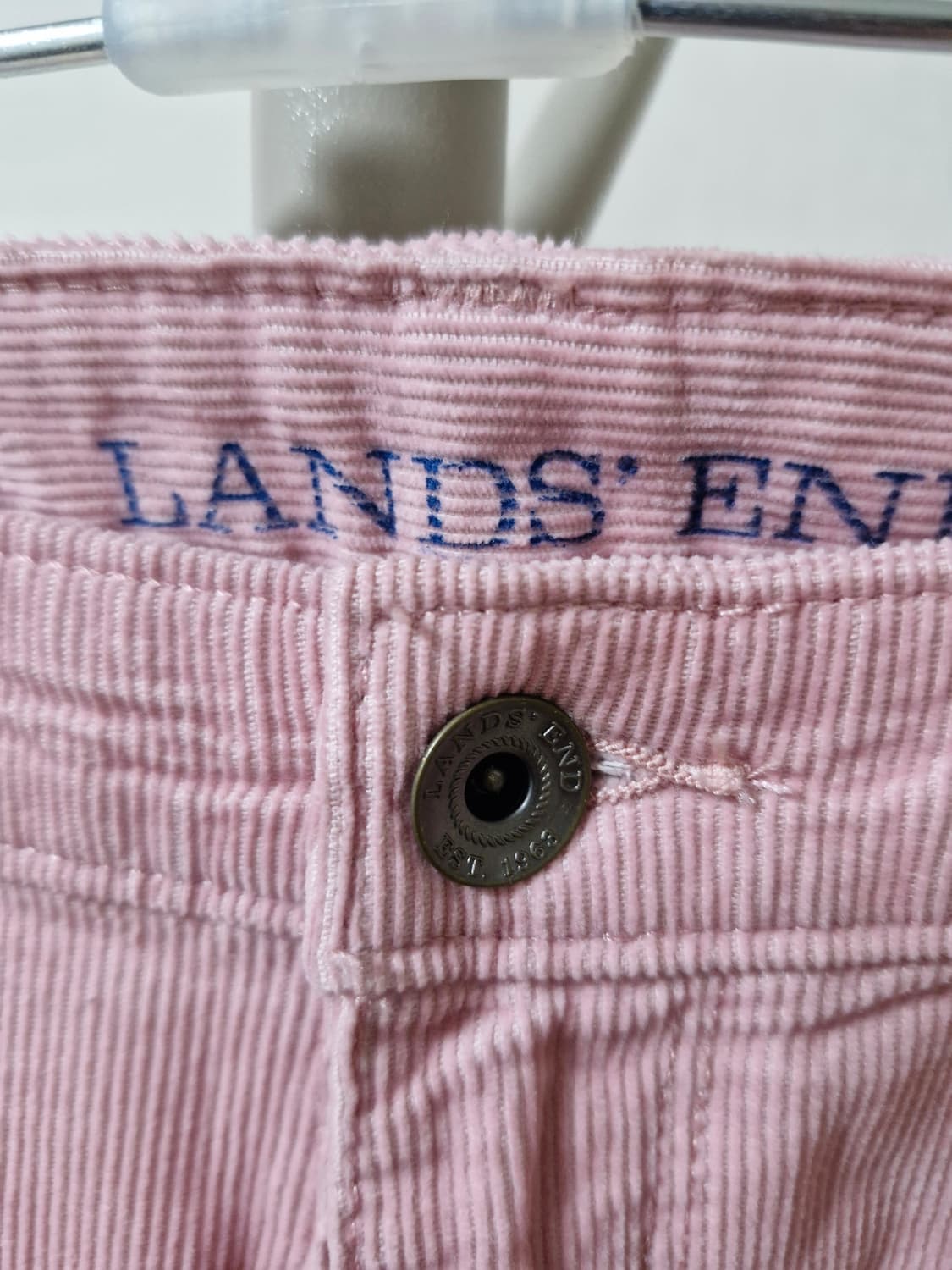 Lands end 핑크 코듀로이 팬츠 슬림 32-34 상품이미지3