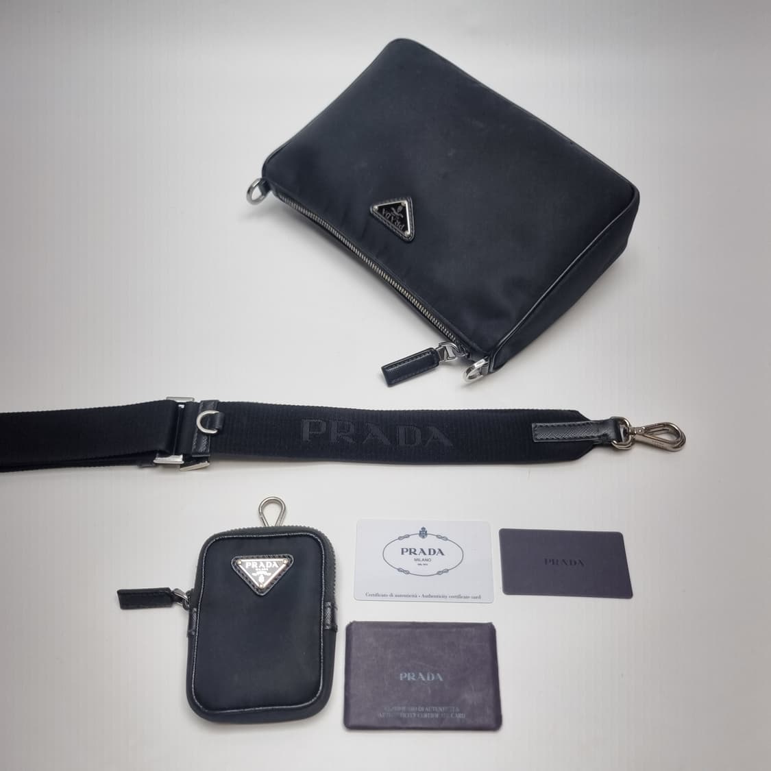 프라다 2VH113 리나일론 및 사피아노 가죽 숄더백 (신세계센텀 구매) 상품이미지5