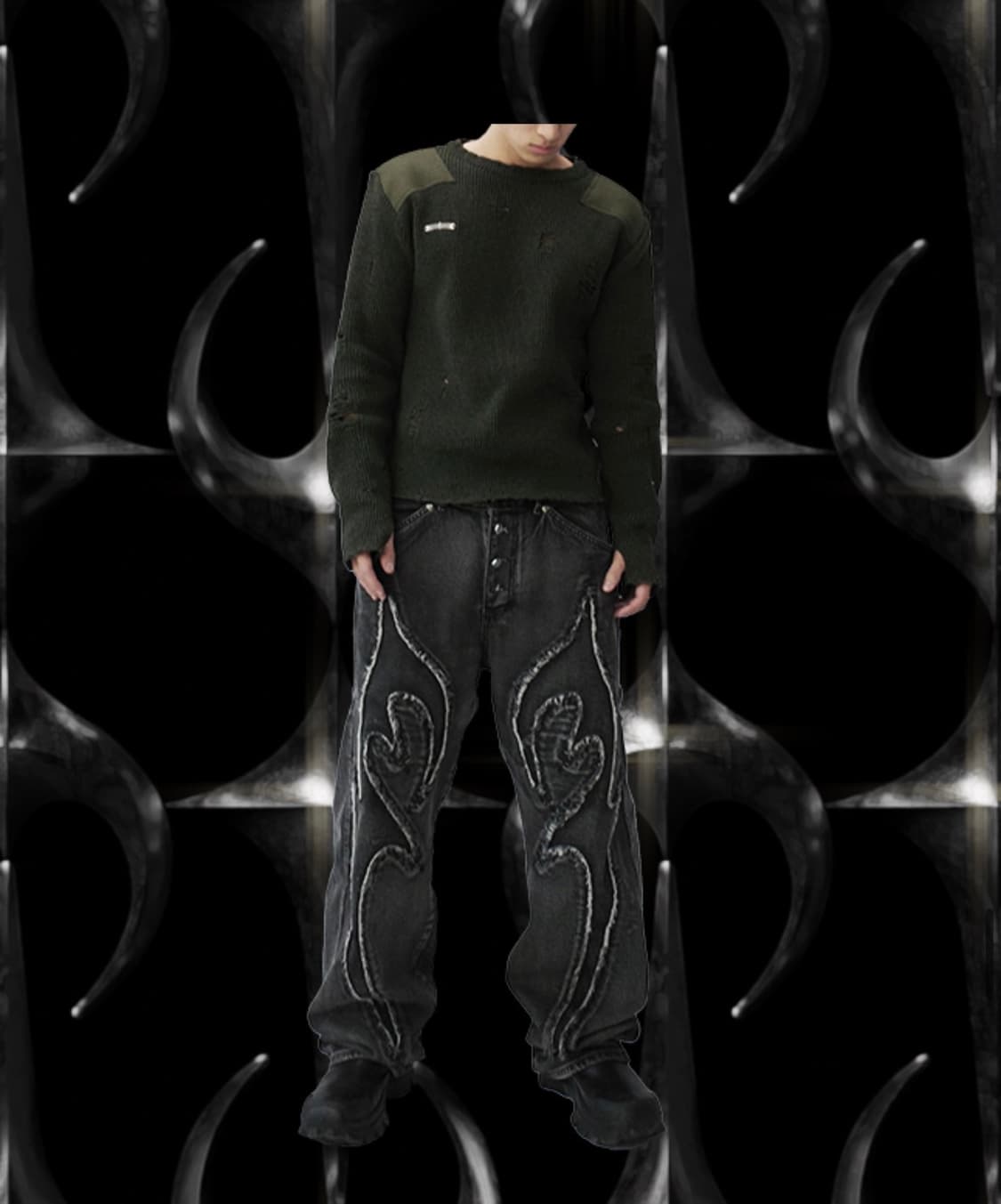 떠그클럽 니트 2사이즈 상품이미지2