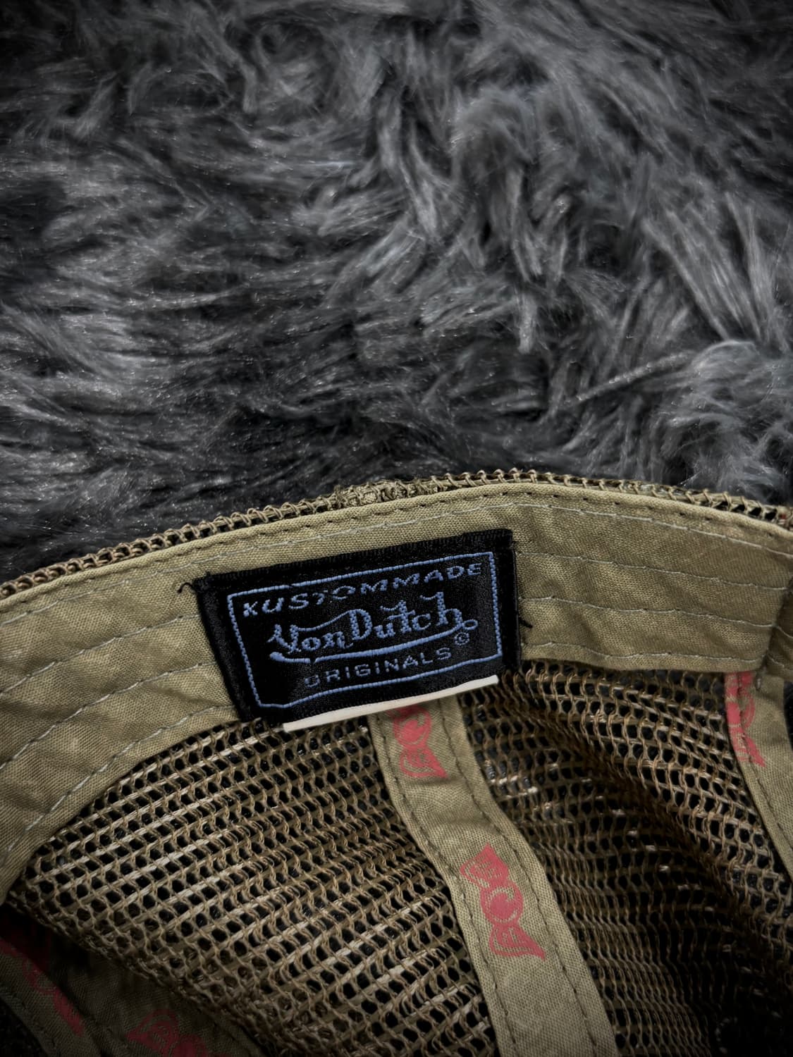 Von Dutch Y2k 매쉬망 브라운 스냅 볼캡 상품이미지5