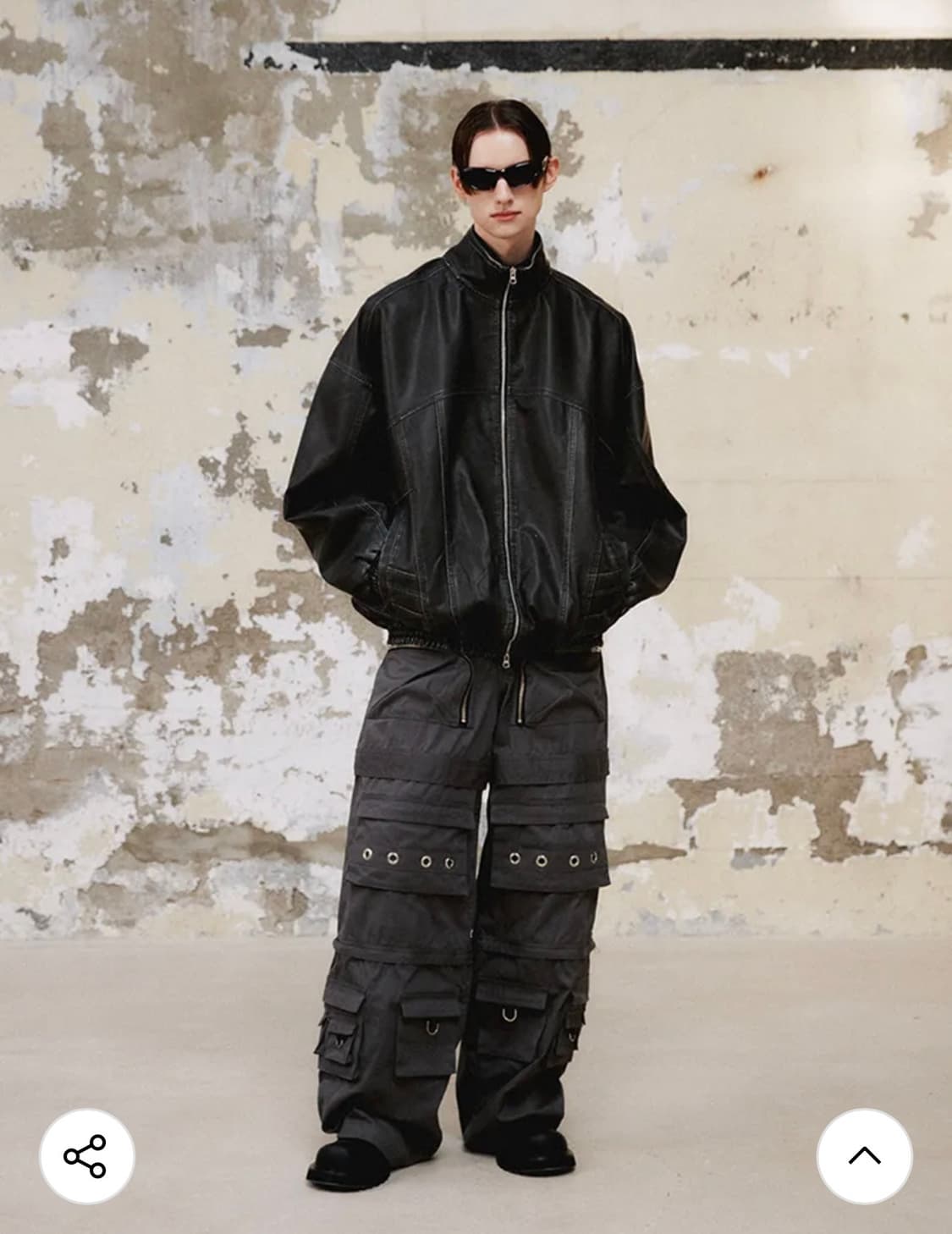 DNSR 디엔에스알 빈티지 트랙 집업 자켓 레더자켓 상품이미지1