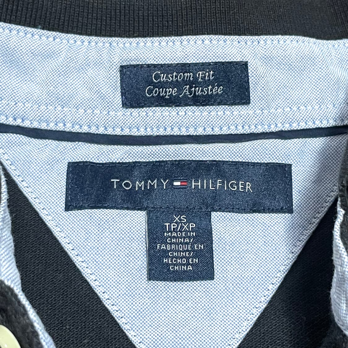 타미힐피거 블랙 반팔 카라티셔츠 남성XS 상품이미지4