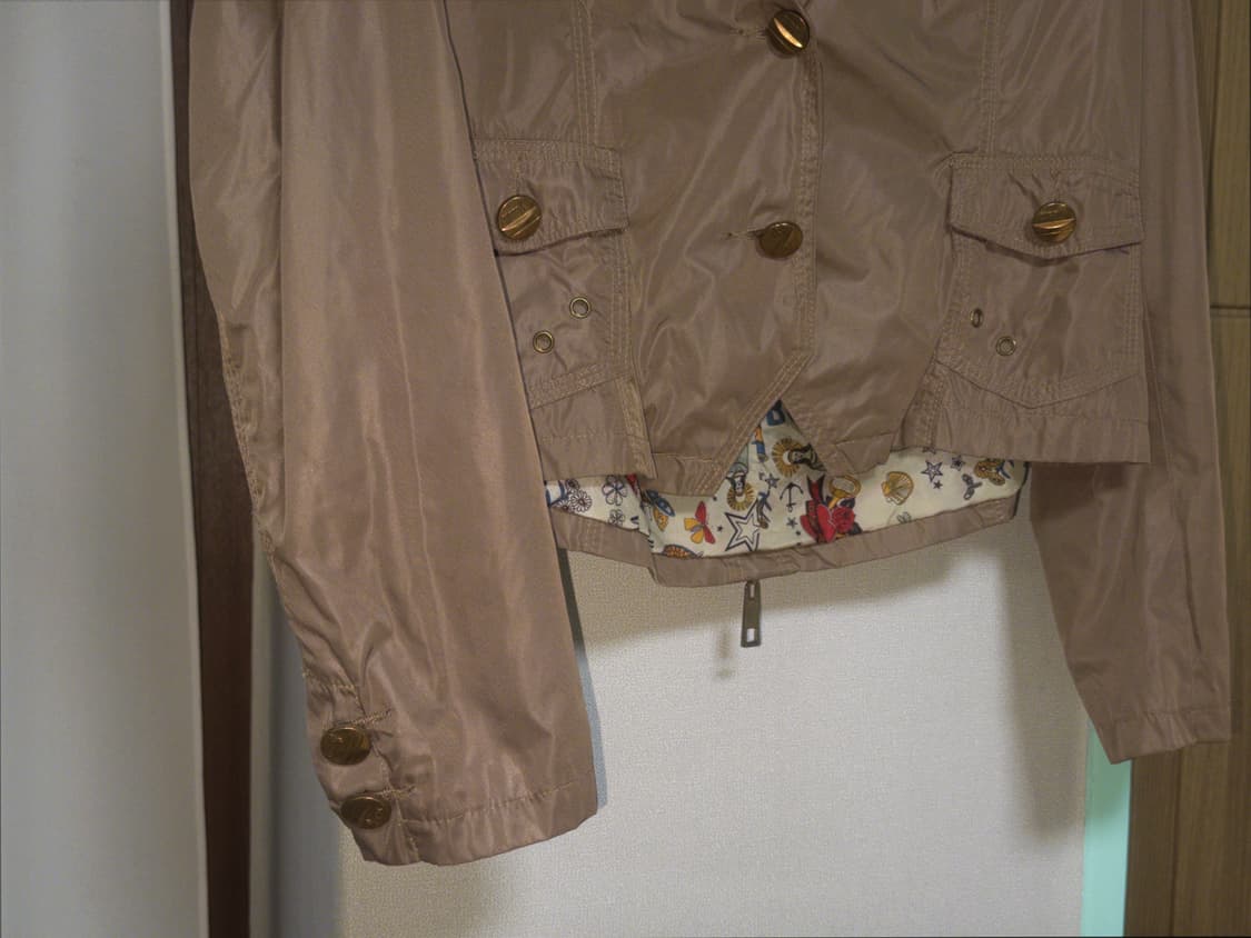 빈티지 y2k 갸루 곰돌이 큐빅 후드 집업 자켓 상품이미지5