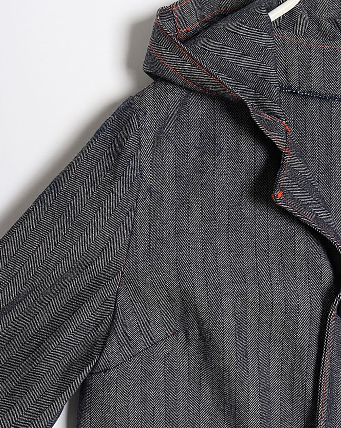 Non Herringbone Hooded Denim Jacket 상품이미지3