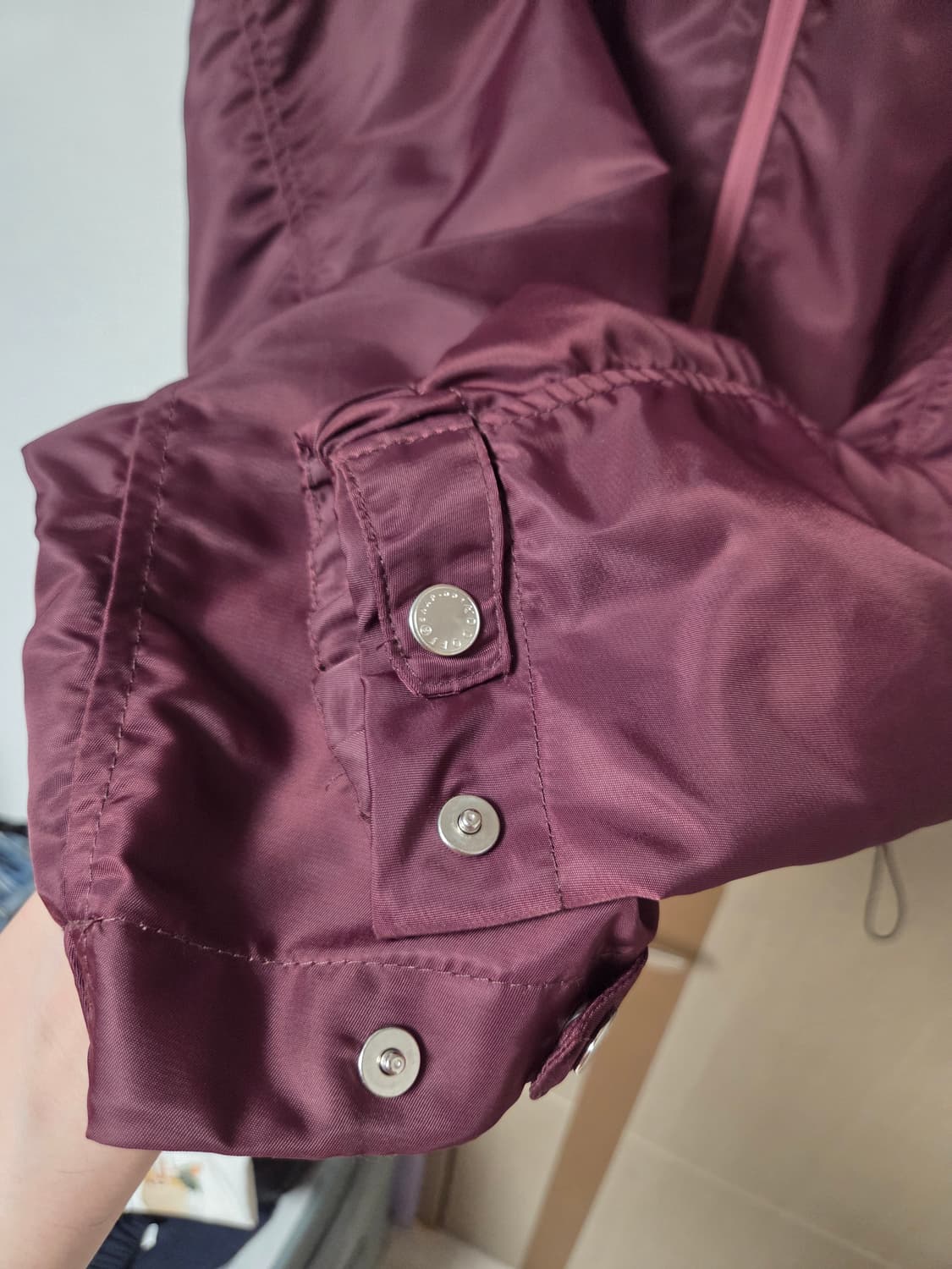 애드오프 윈드브레이커 버건디 L 상품이미지5