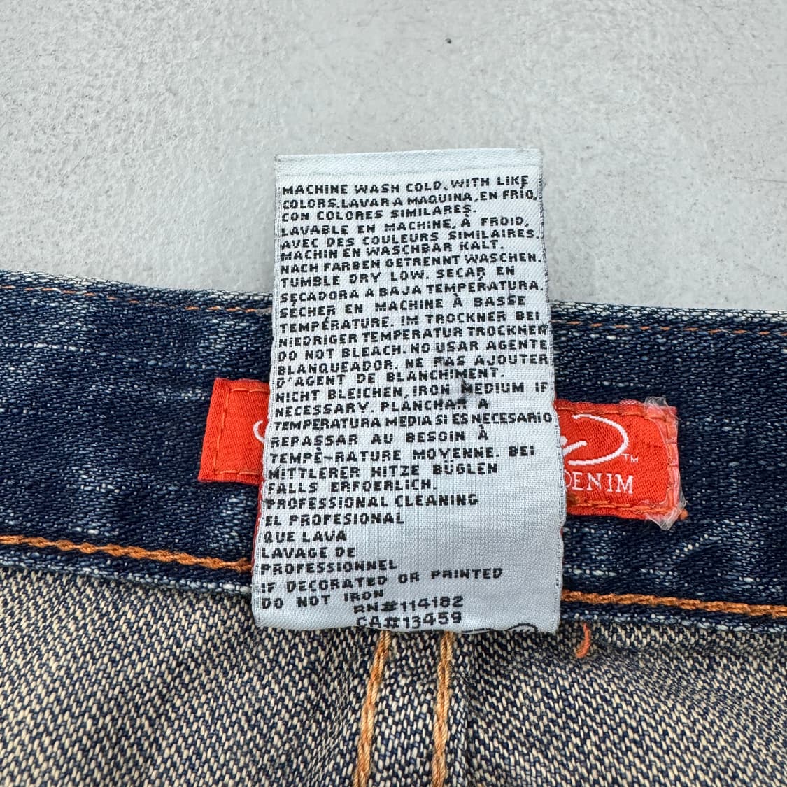 에드하디 호랑이자수 워싱 오리엔탈 데님팬츠 상품이미지10