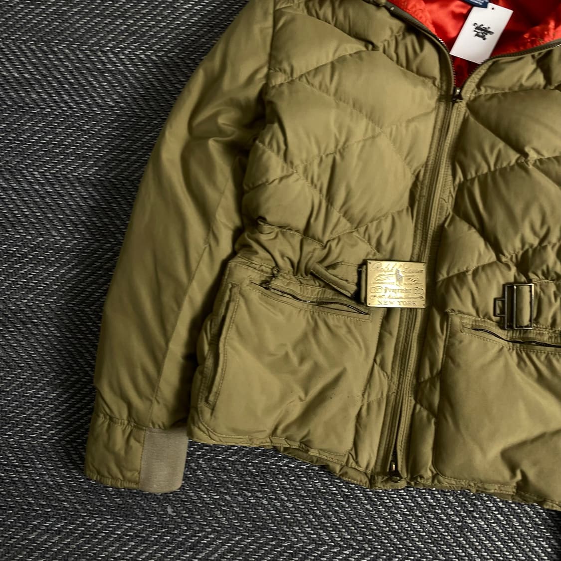 폴로 랄프로렌 우먼스 벨티드 라쿤 다운 패딩o 2843 상품이미지3