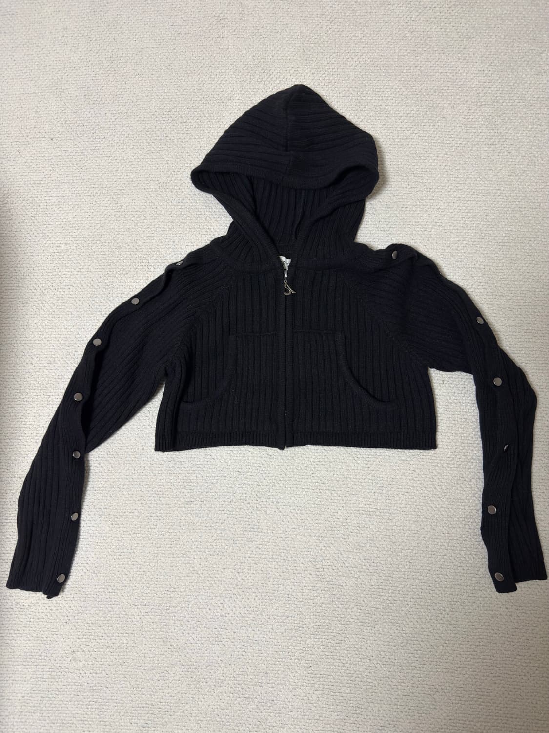 애프터아워즈 버튼 울니트 집업 상품이미지1