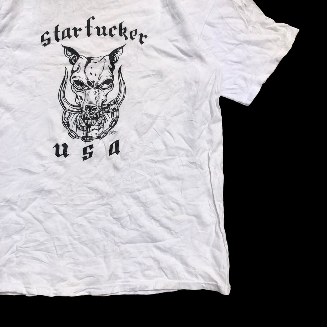 [M] 빈티지 Star Fuxxxxx 프린트 티셔츠 상품이미지3