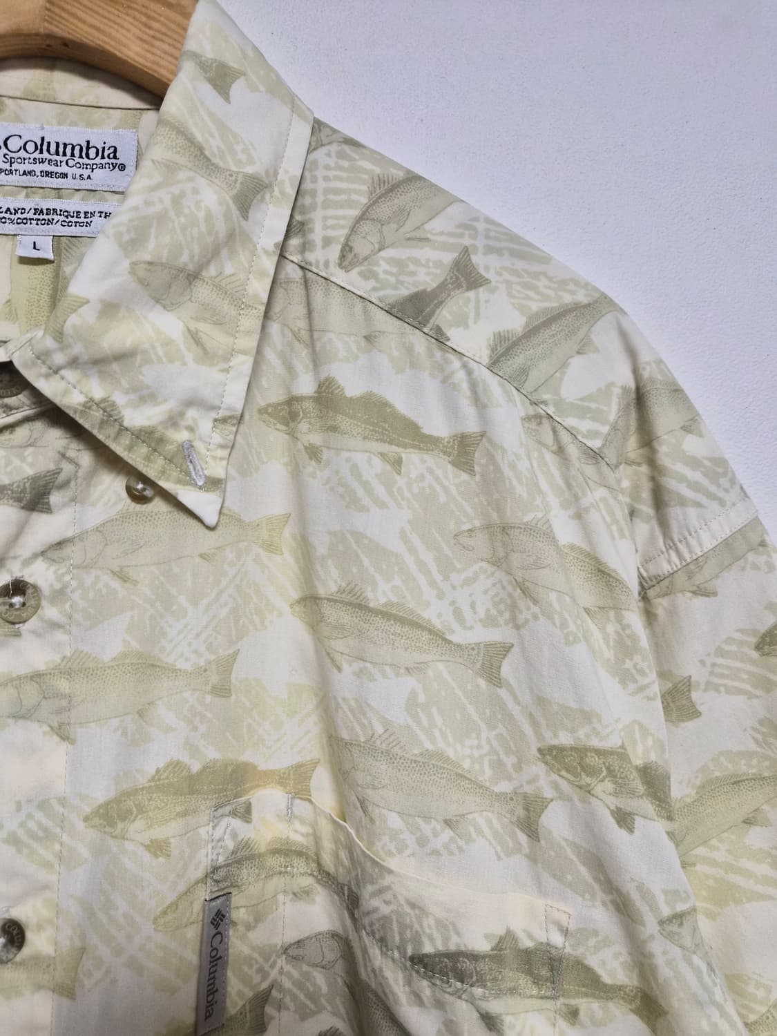 콜롬비아Columbia 반팔 사파리 셔츠 L사이즈 - S317 상품이미지3