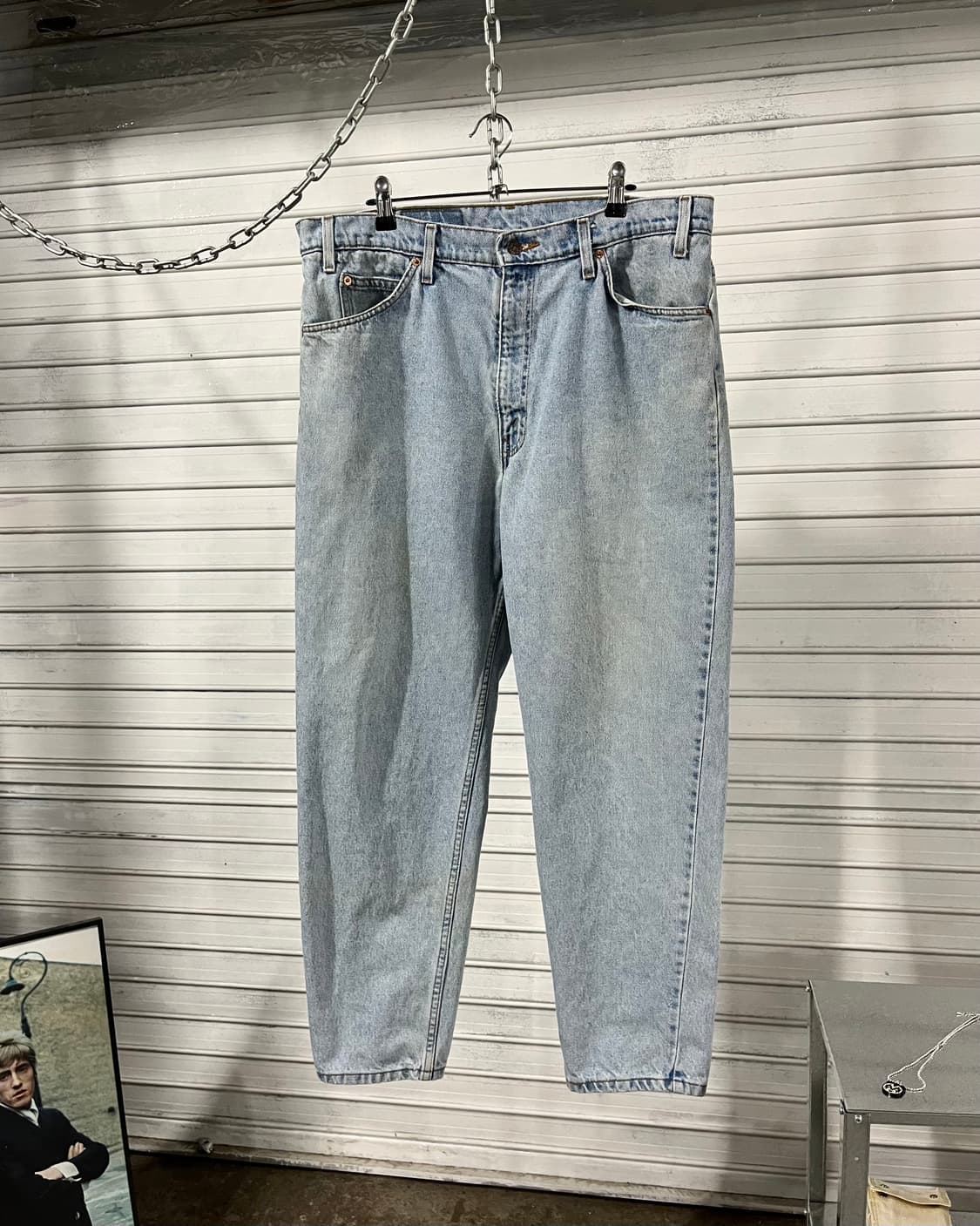 90s Levi’s 550 orange tab denim 상품이미지3