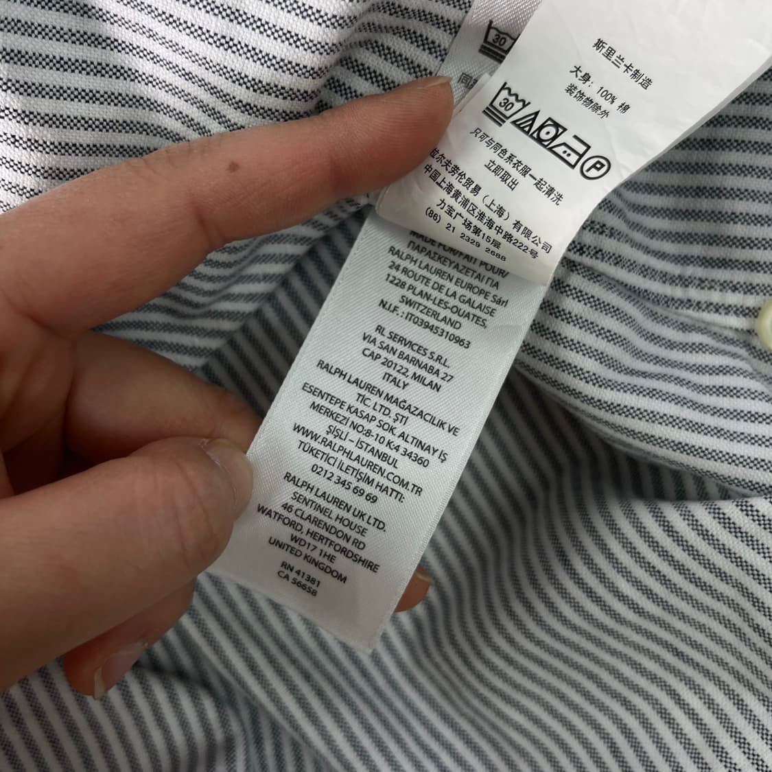 95 폴로랄프로렌 신형라벨 스트라이프 셔츠  상품이미지7