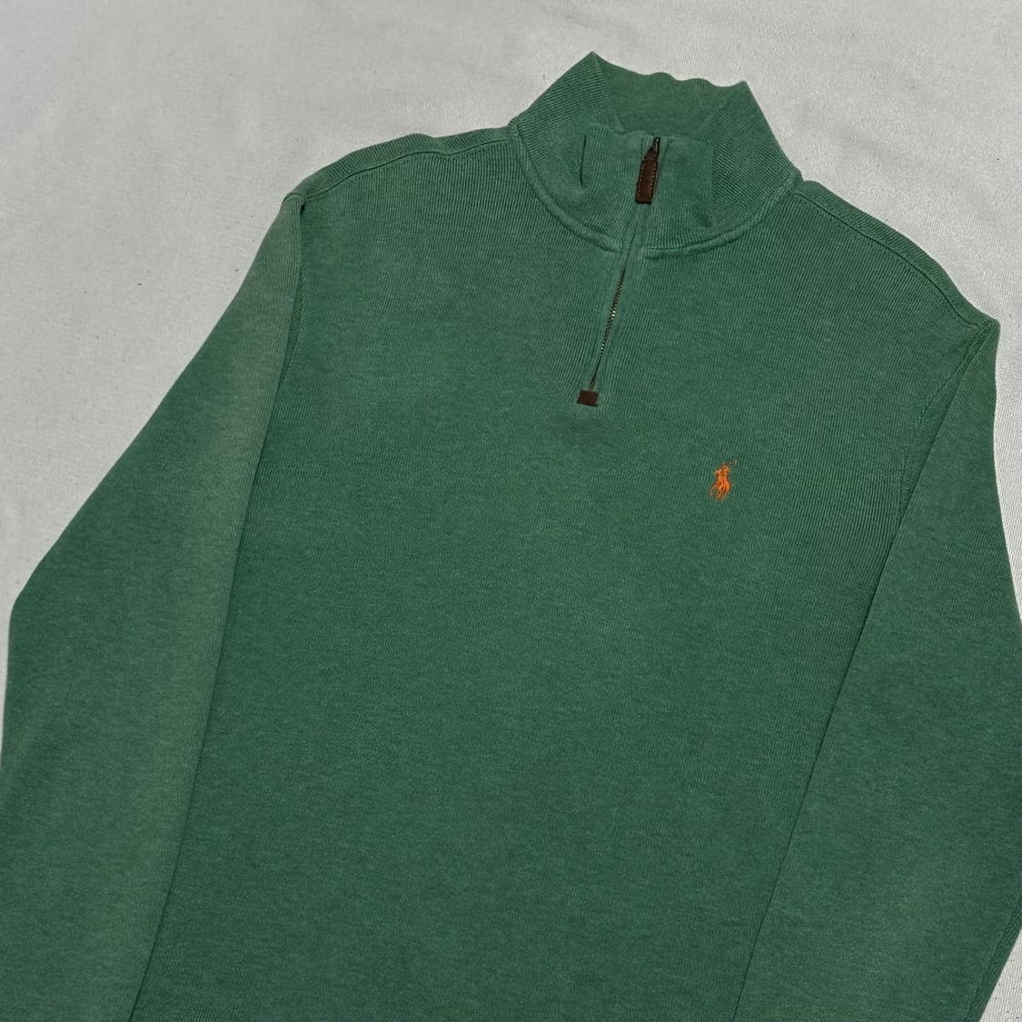XS 폴로랄프로렌 그린 반집업 니트 상품이미지1