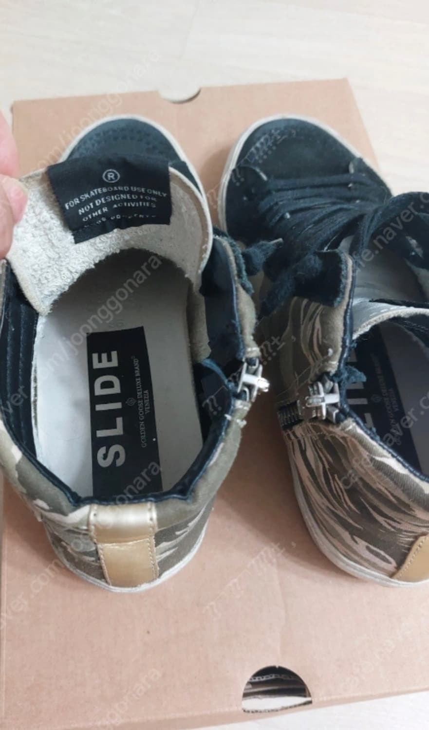 골든구스 슬라이드 하이탑 스니커즈 상품이미지4