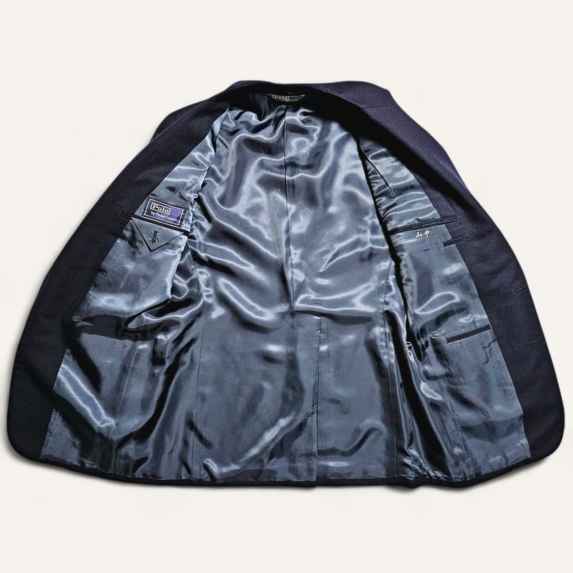 [100-105][폴로 랄프로렌]90's일본판 금장버튼 싱글 울 블레이져 상품이미지4