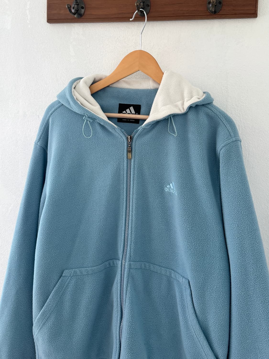 아디다스 올드스쿨 빅로고 후리스 자켓 상품이미지3