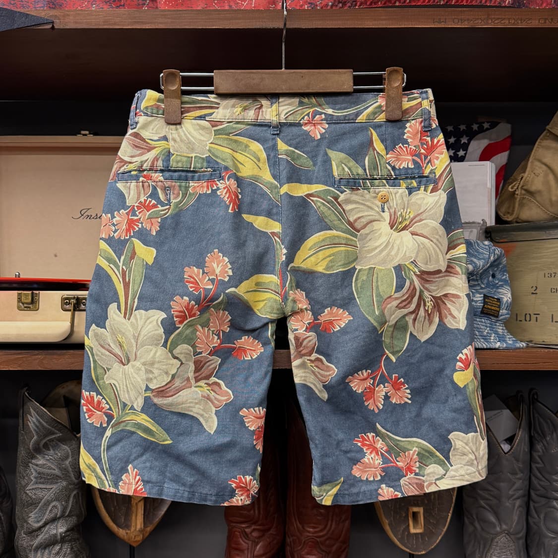80-90s 폴로 랄프로렌 플로럴 패턴 쇼츠 하와이안 반바지 썸머 컬렉션 상품이미지2