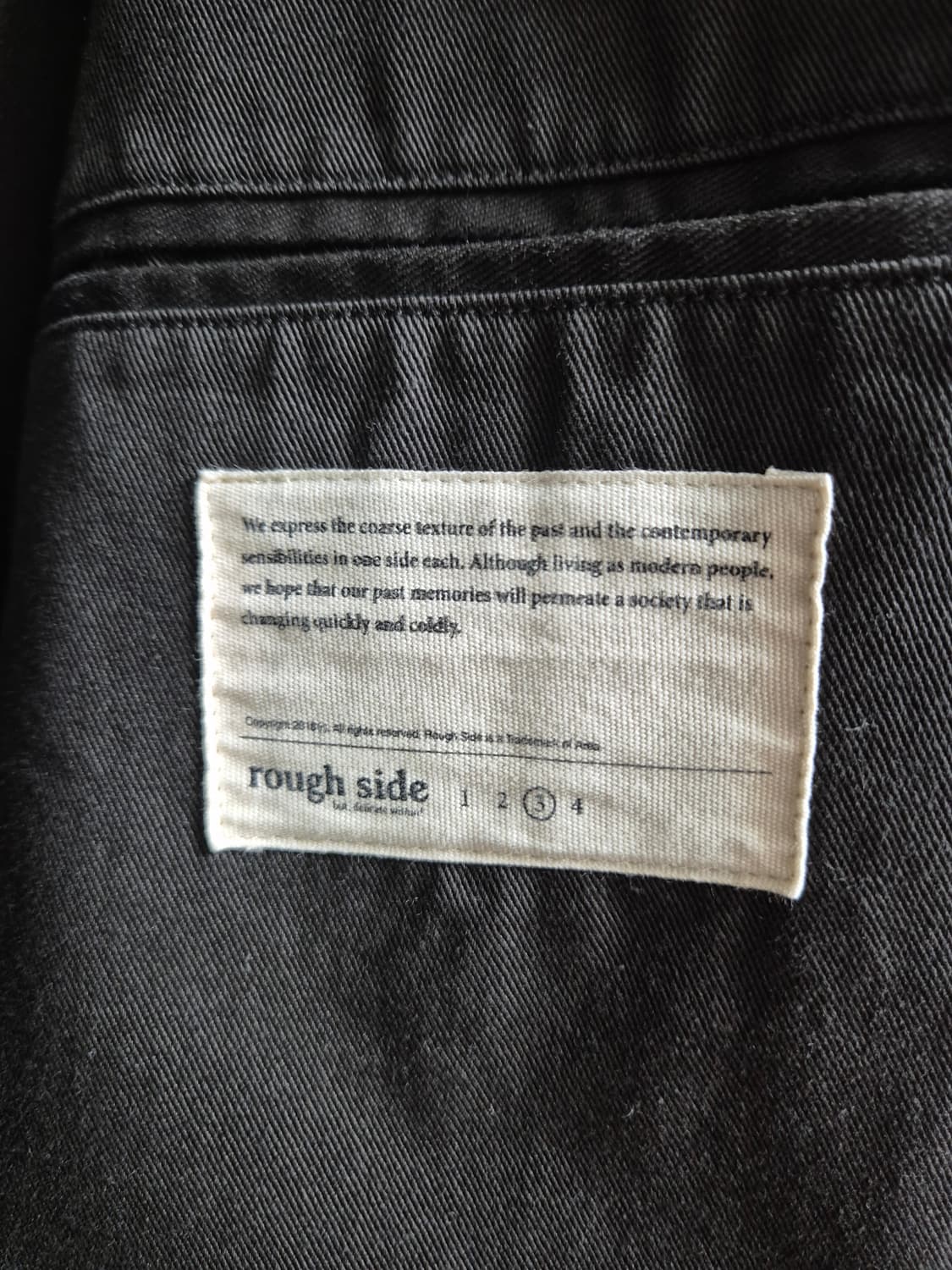 러프사이드 slob jacket charcoal, 3사이즈 상품이미지2