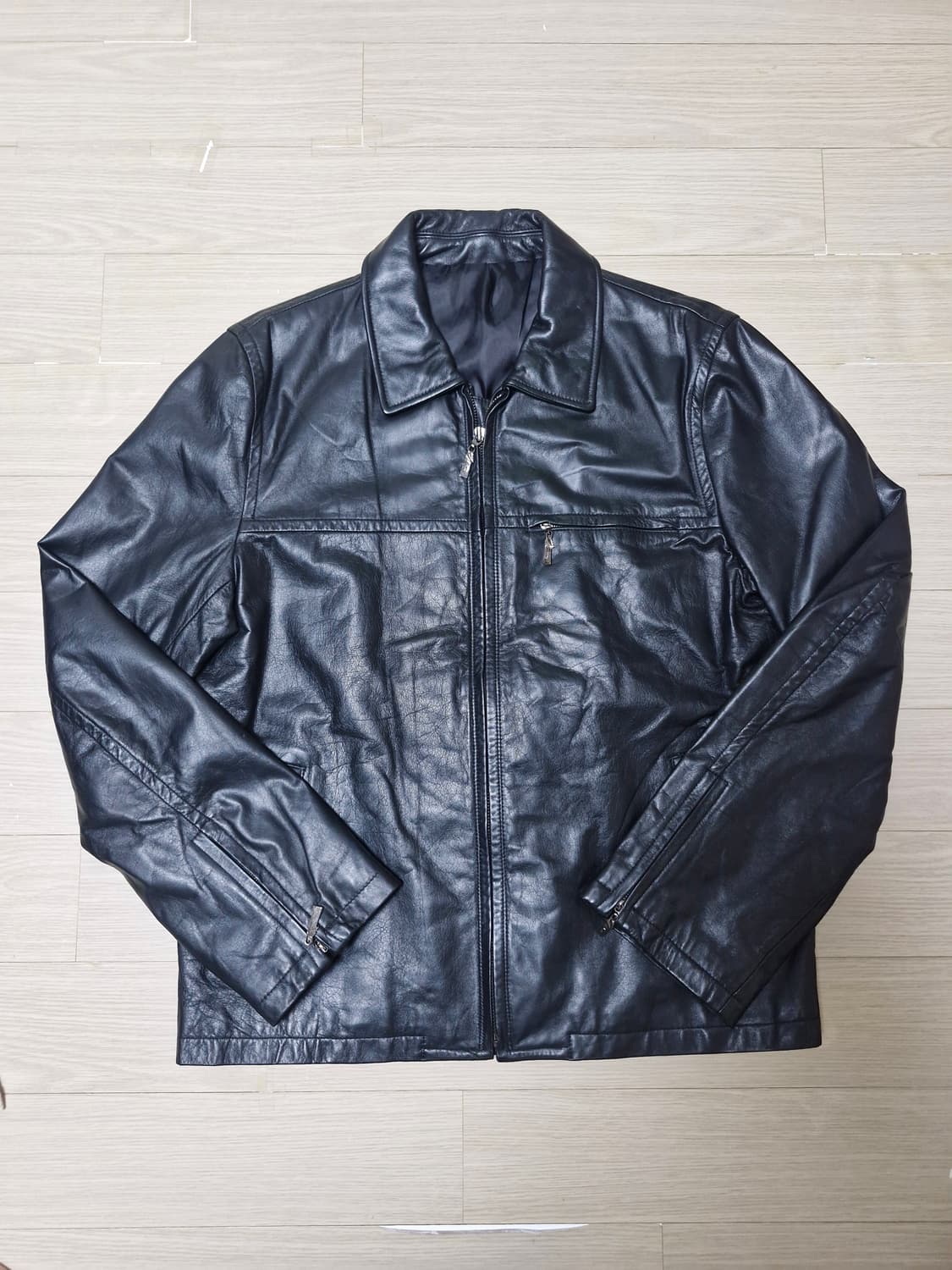 [L] 90s 바나나리퍼블릭 양가죽 싱글라이더 자켓 상품이미지1